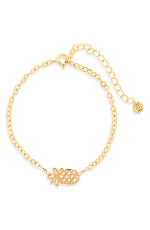 Pineapple Charm Chain Bracelet
