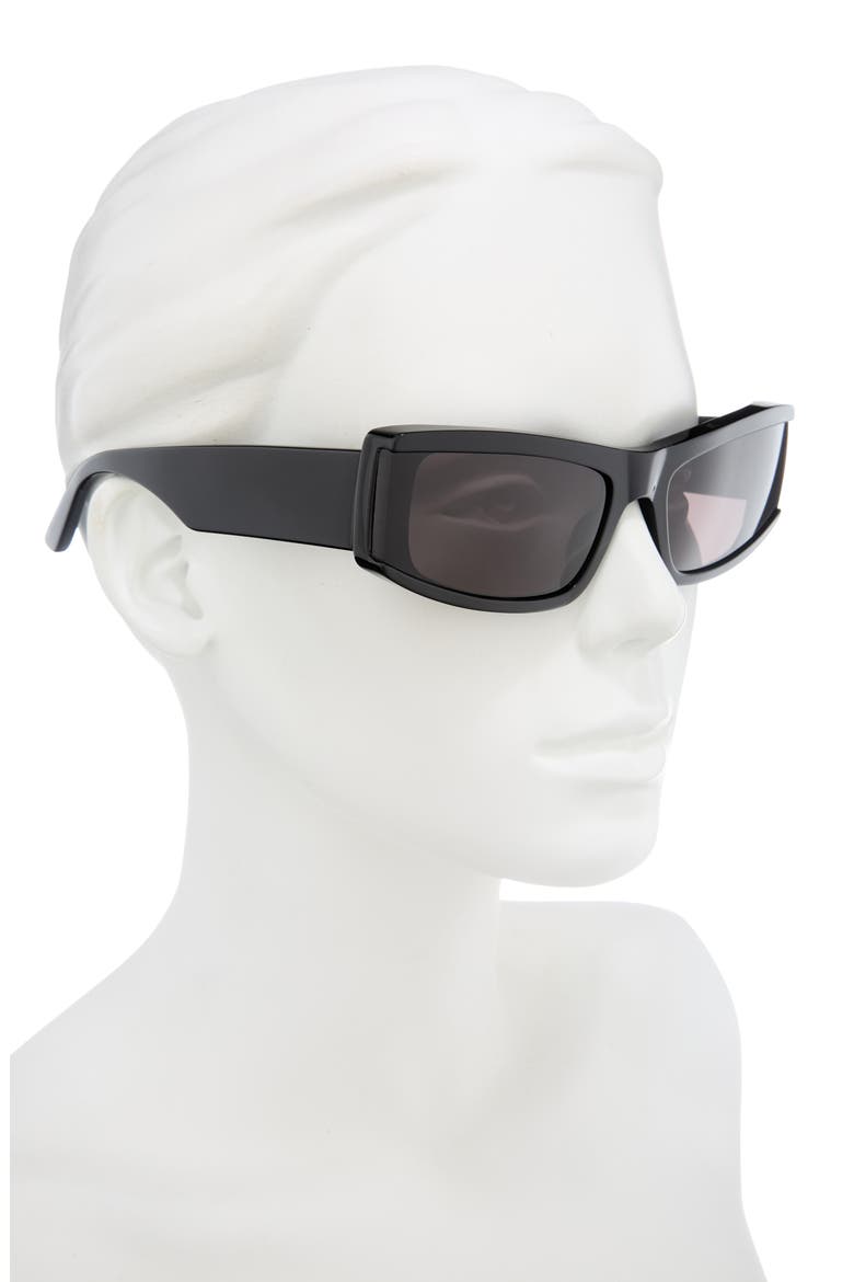 66mm Cat Eye Sunglasses, Alternate, color, BLACK BLACK GREY