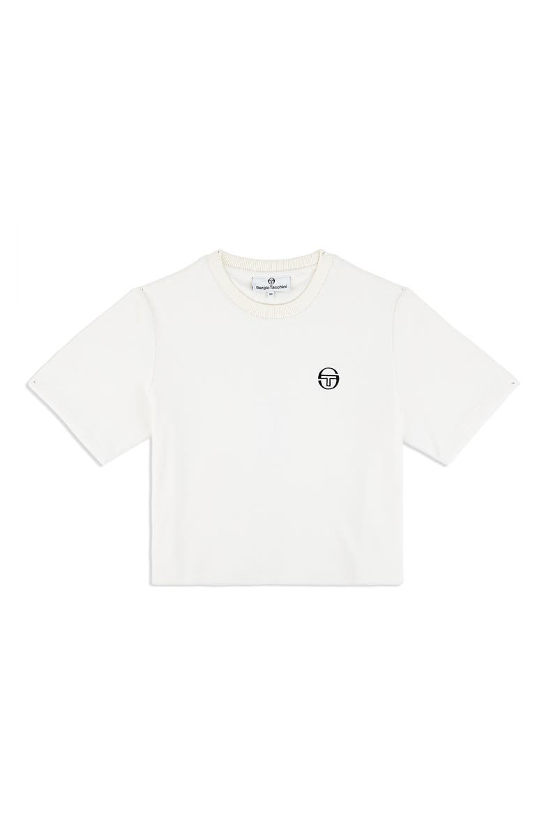 Sergio Tacchini Adele Velour T-Shirt, Main, color, Gardenia