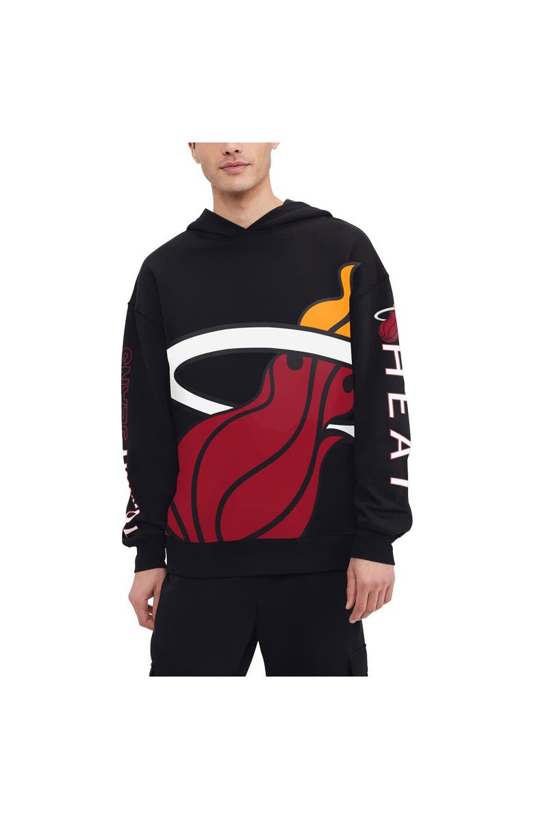 TOMMY JEANS Men's Tommy Jeans Black Miami Heat Kenny Pullover Hoodie, Alternate, color, Black