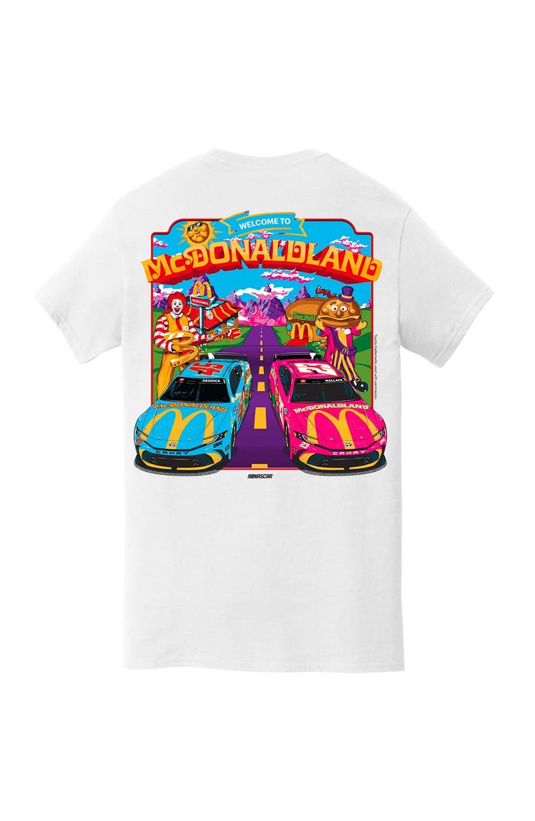 23XI Racing Men's 23XI Racing  White 23XI Racing McDonaldland Pocket T-Shirt, Alternate, color, White
