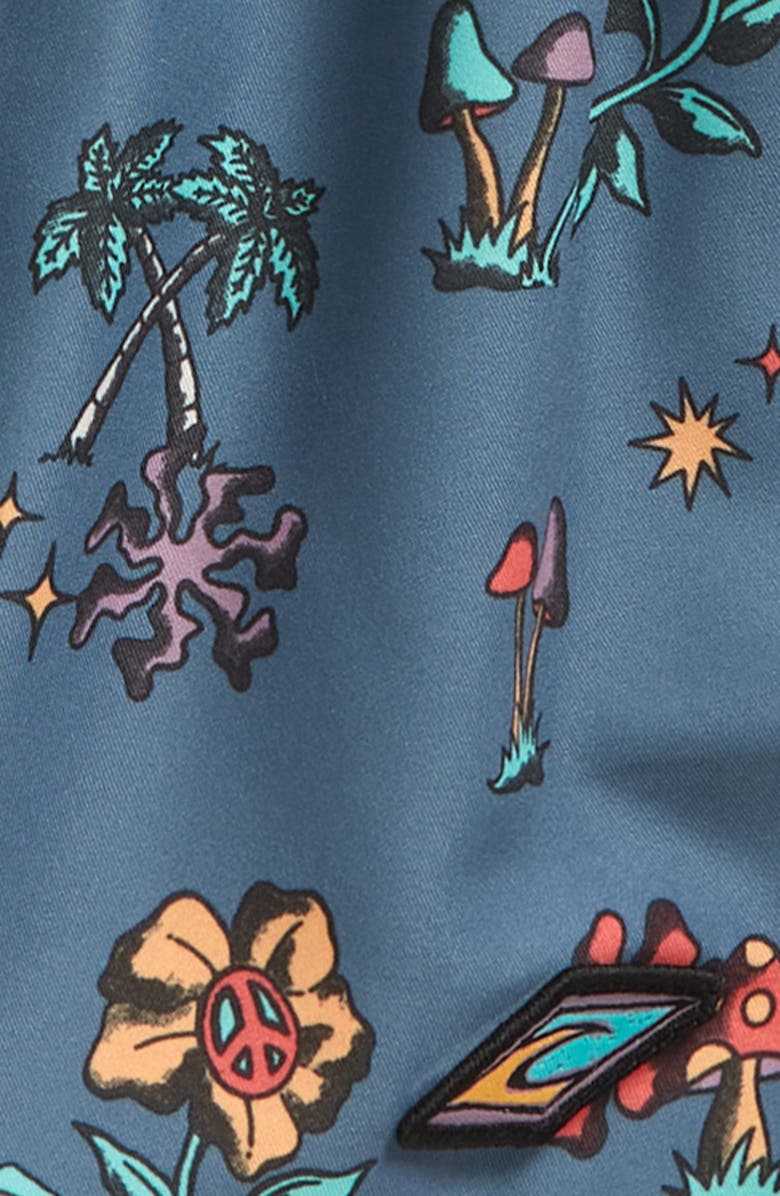 Rip Curl Kids' Mystic Waves Volley Swim Trunks, Alternate, color, 