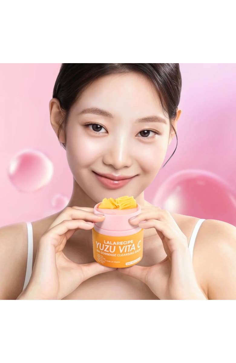 LALA Recipe Yuzu Vita C 3-in-1 Gommage Cleansing Balm, Alternate, color, Yellow