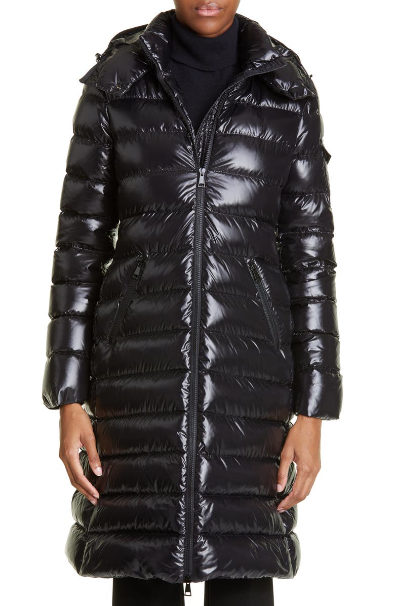 Moncler Moka Quilted Down Long Parka, Main, color, 