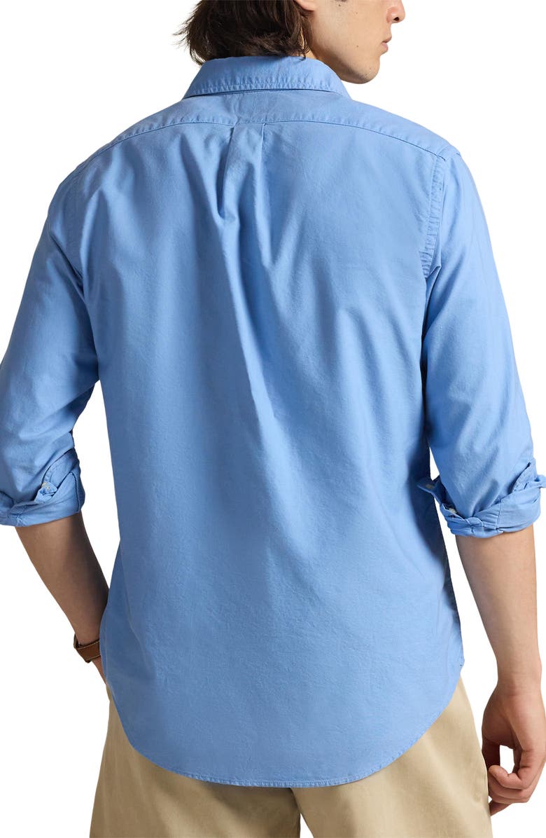 Polo Ralph Lauren Classic Oxford Button-Down Shirt, Alternate, color, Bristol Blue