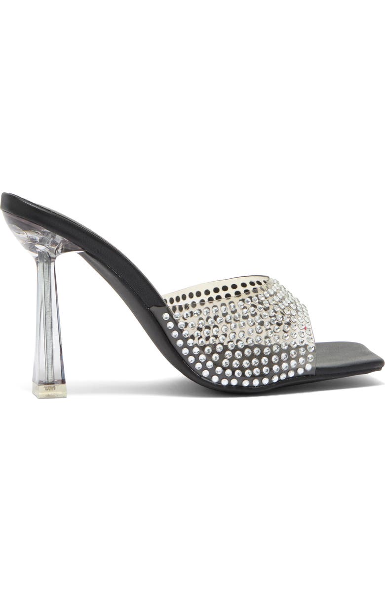 CHASE AND CHLOE Rhinestone Clear Sandal, Alternate, color,