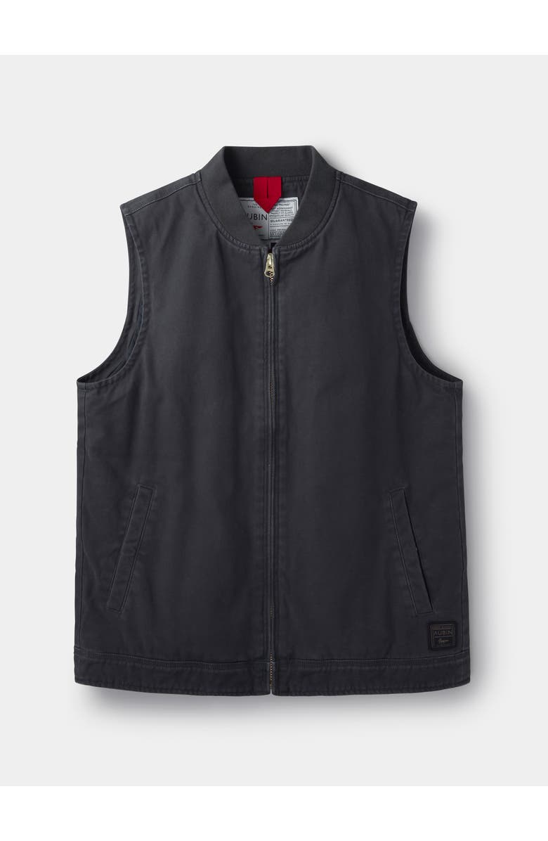 Aubin Duke Canvas Gilet Vest, Alternate, color, Washed Black