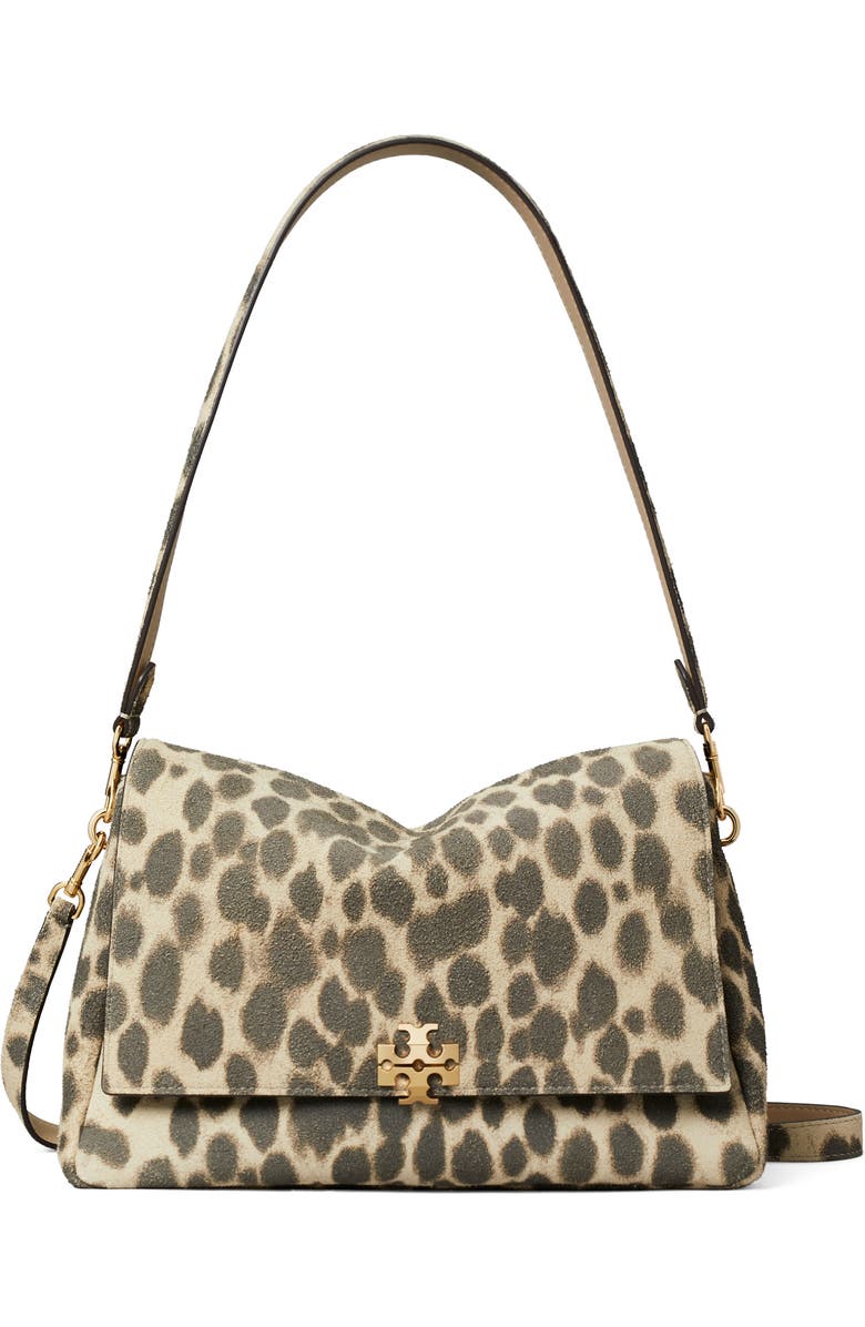 Tory Burch Charlie Suede Shoulder Bag, Main, color,