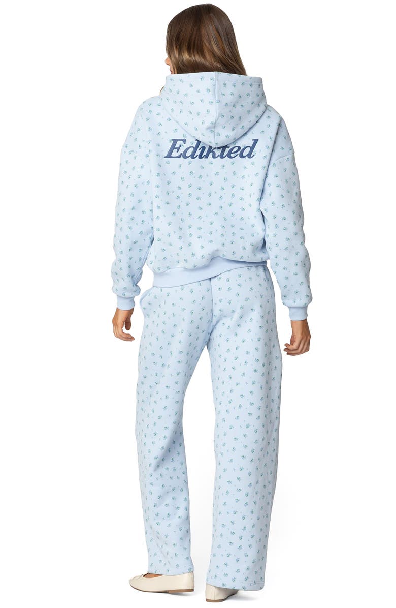 EDIKTED Flower Power Sweatpants, Alternate, color, Light-Blue