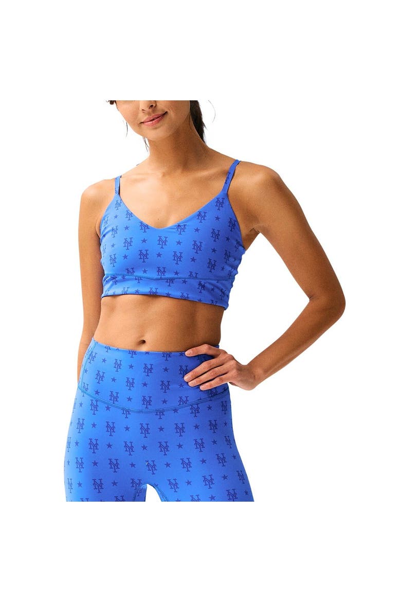 Women's Terez Royal New York Mets Active Bra, Alternate, color, Royal
