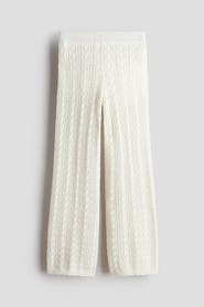 H&M Crochet-look Cotton Trousers