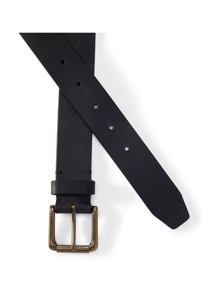 Leather Jean Belt, Alternate, color, Black/Brass