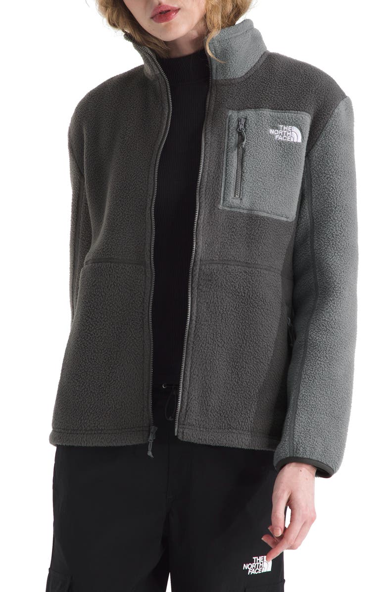 The North Face Yumiori Recycled Fleece Jacket, Main, color, Anthracite Grey/ Smoked Pearl