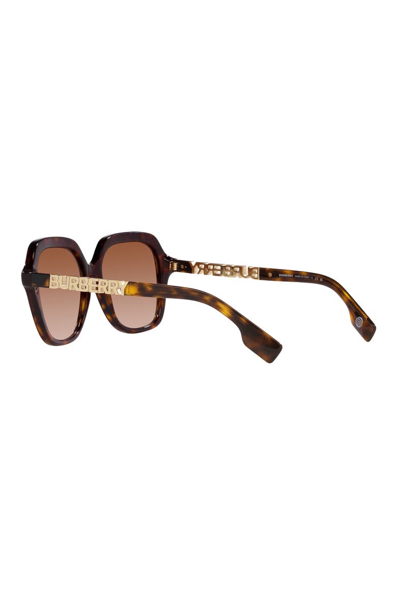 Joni 55mm Square Sunglasses, Alternate, color, DARK HAVANA