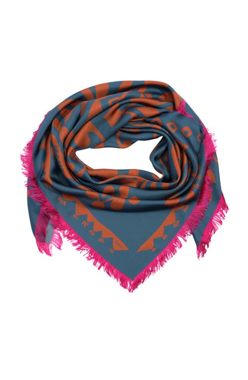 Echo Park Paisley Oversized Silk Square In Multi