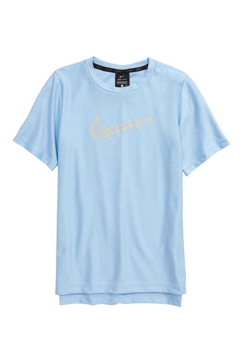 Kids' Breathe Logo Graphic Tee, Main, color, PSYCHIC BLUE