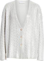 Fabiana Filippi Laminated Cashmere Cardigan