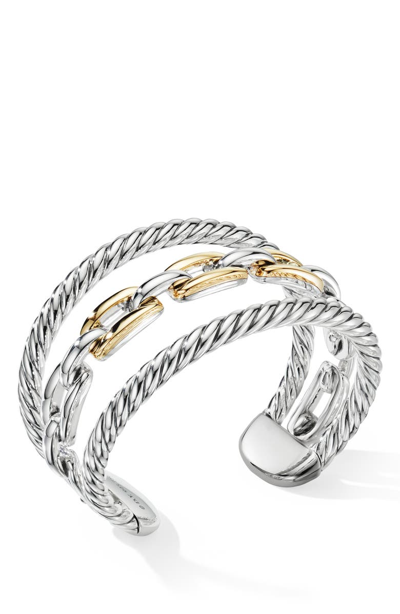 David Yurman Wellesley Link Multistack Bracelet with 18K Gold, Alternate, color, 