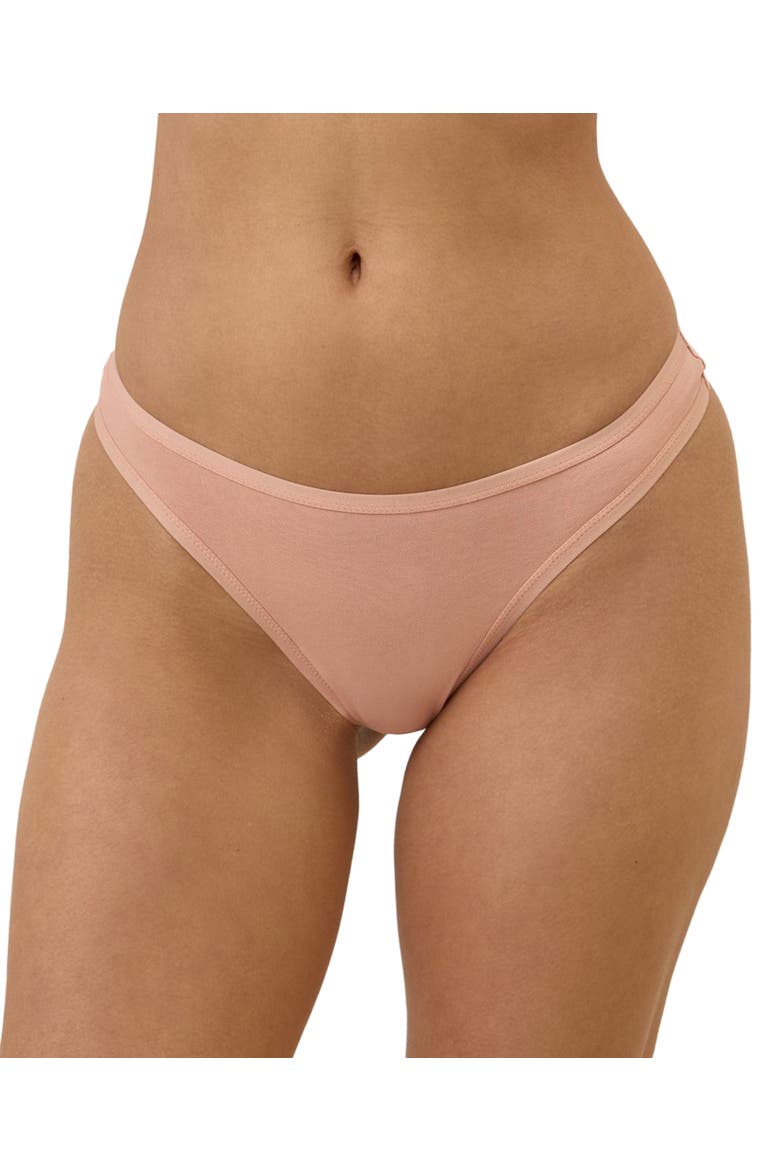 Organic Cotton Everyday Mid Rise Thong 6-Pack, Alternate, color, Dotted Daisies