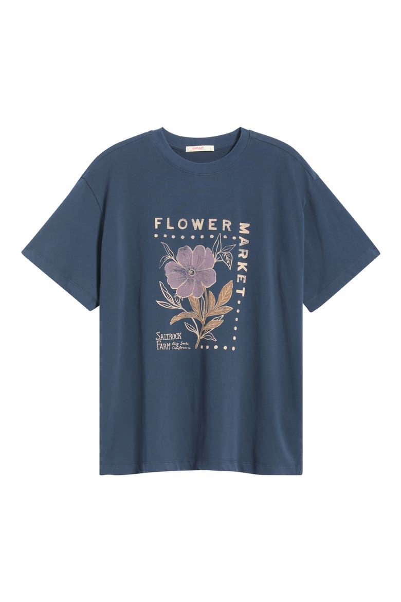 Miracle Oversize Organic Cotton Graphic T-Shirt, Main, color, TWILIGHT