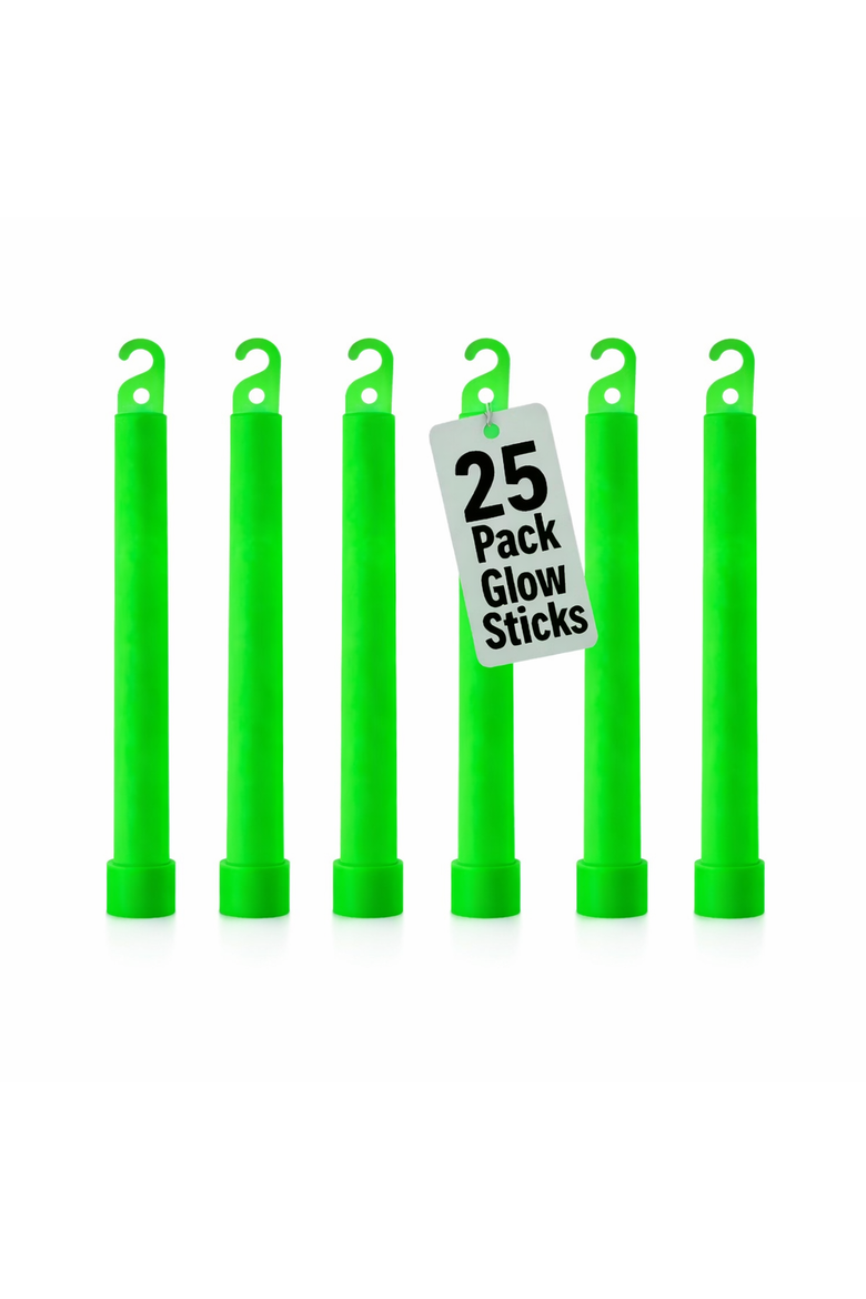 25-Piece Green Neon Glow Stick Light Toy Set, Main, color, Green