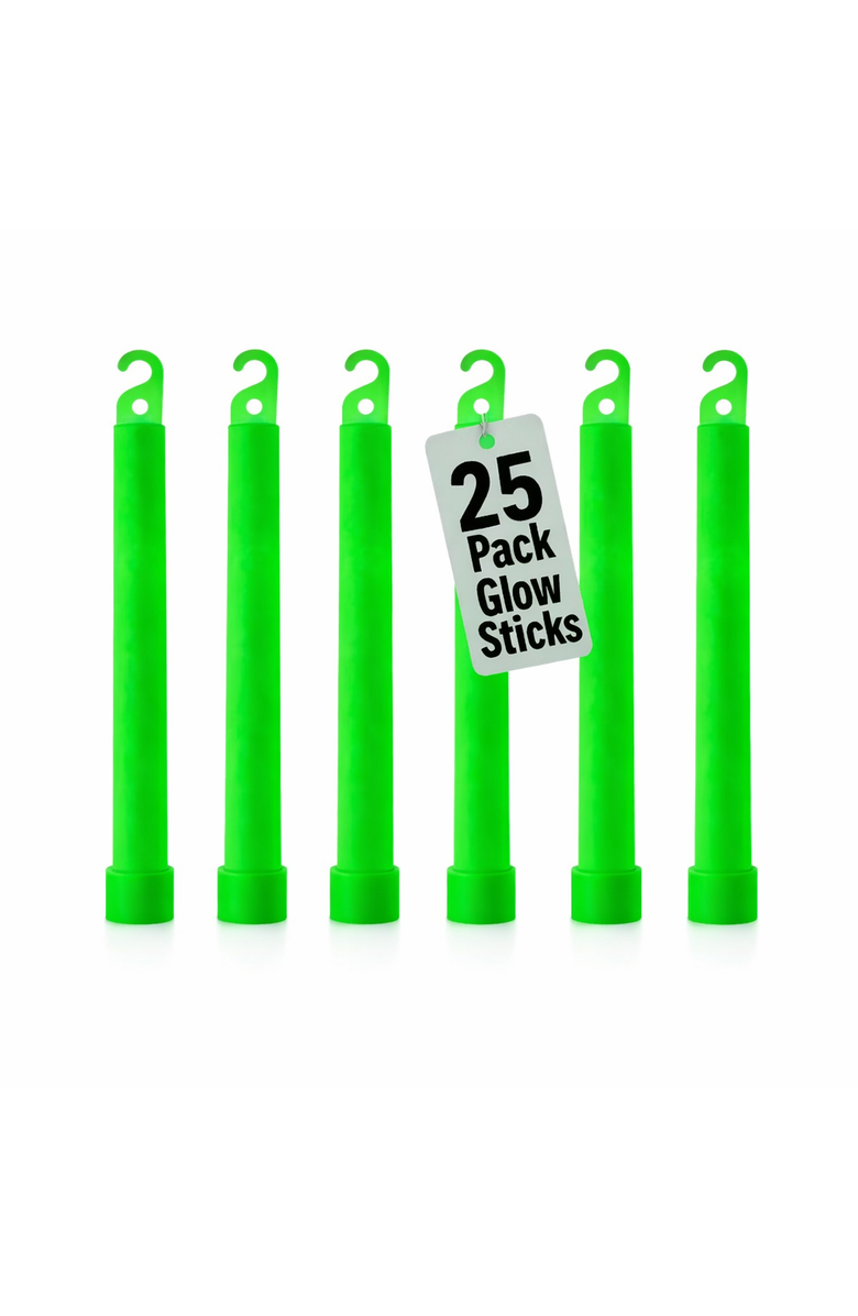 Sperric 25-Piece Green Neon Glow Stick Light Toy Set, Main, color, Green