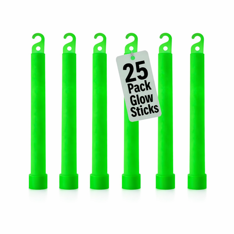 25-Piece Green Neon Glow Stick Light Toy Set