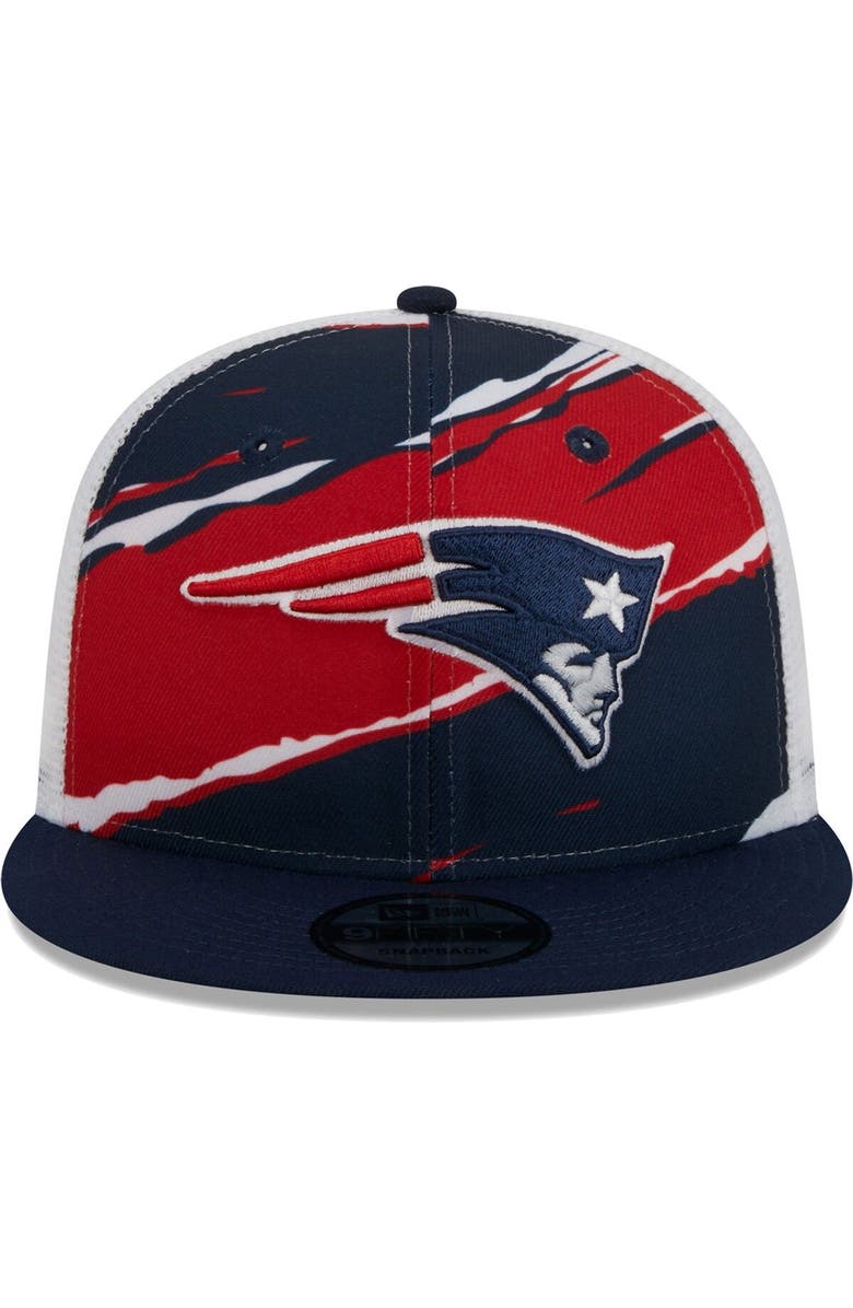 New Era Men's New Era Navy New England Patriots  Tear Trucker 9FIFTY Snapback Hat, Alternate, color, 