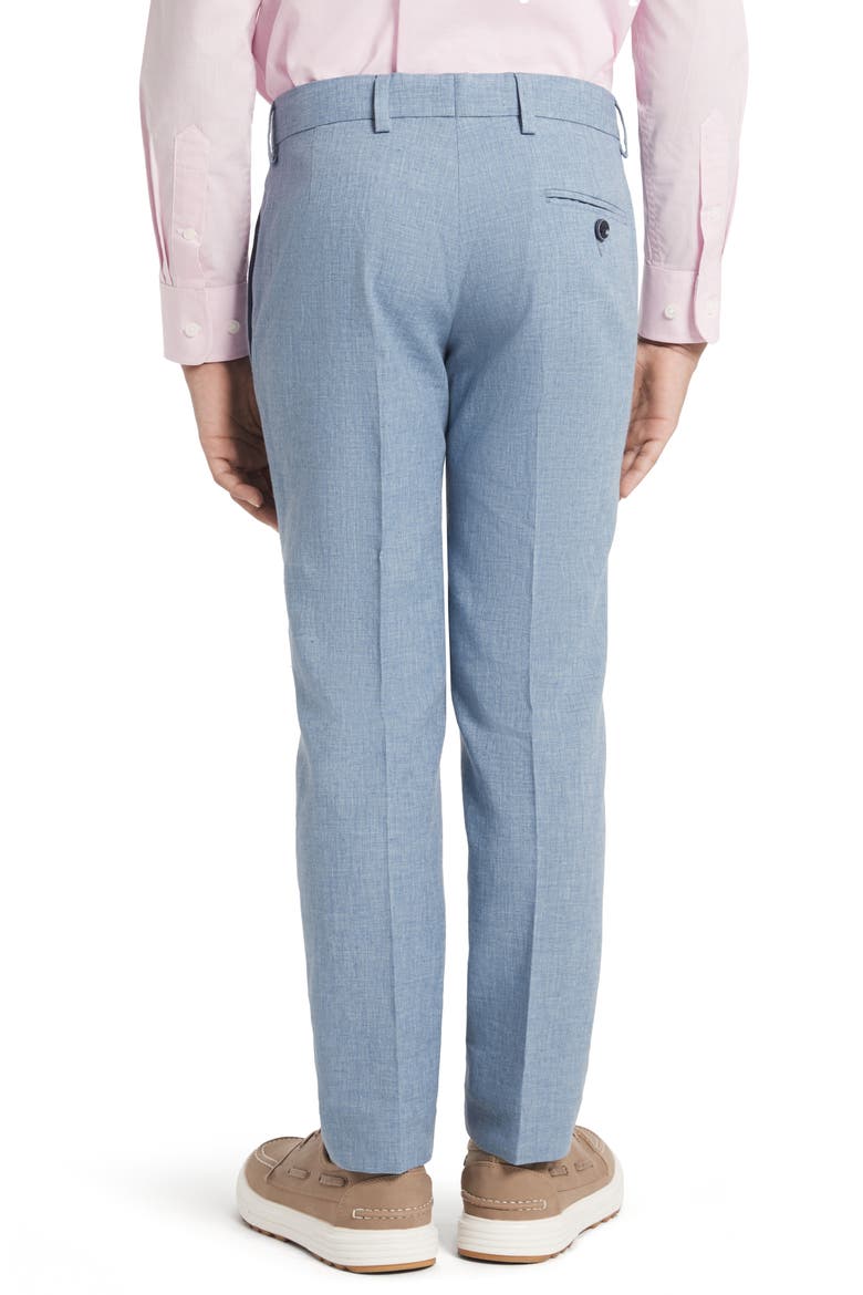 Kids' Linen Blend Dress Pants, Alternate, color, BLUE