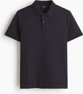 H&M Slim Fit Jacquard-knit Polo Shirt