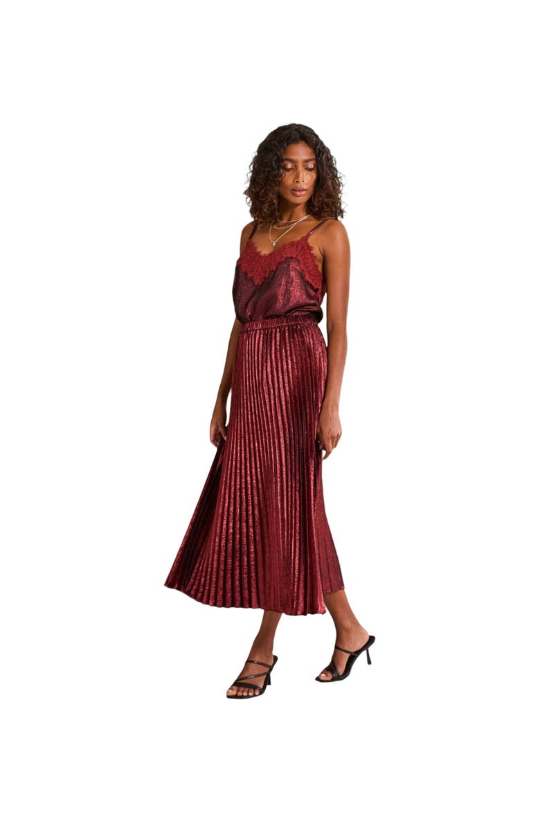 FatFace Women's Gaia Metallic Skirt, Main, color, 