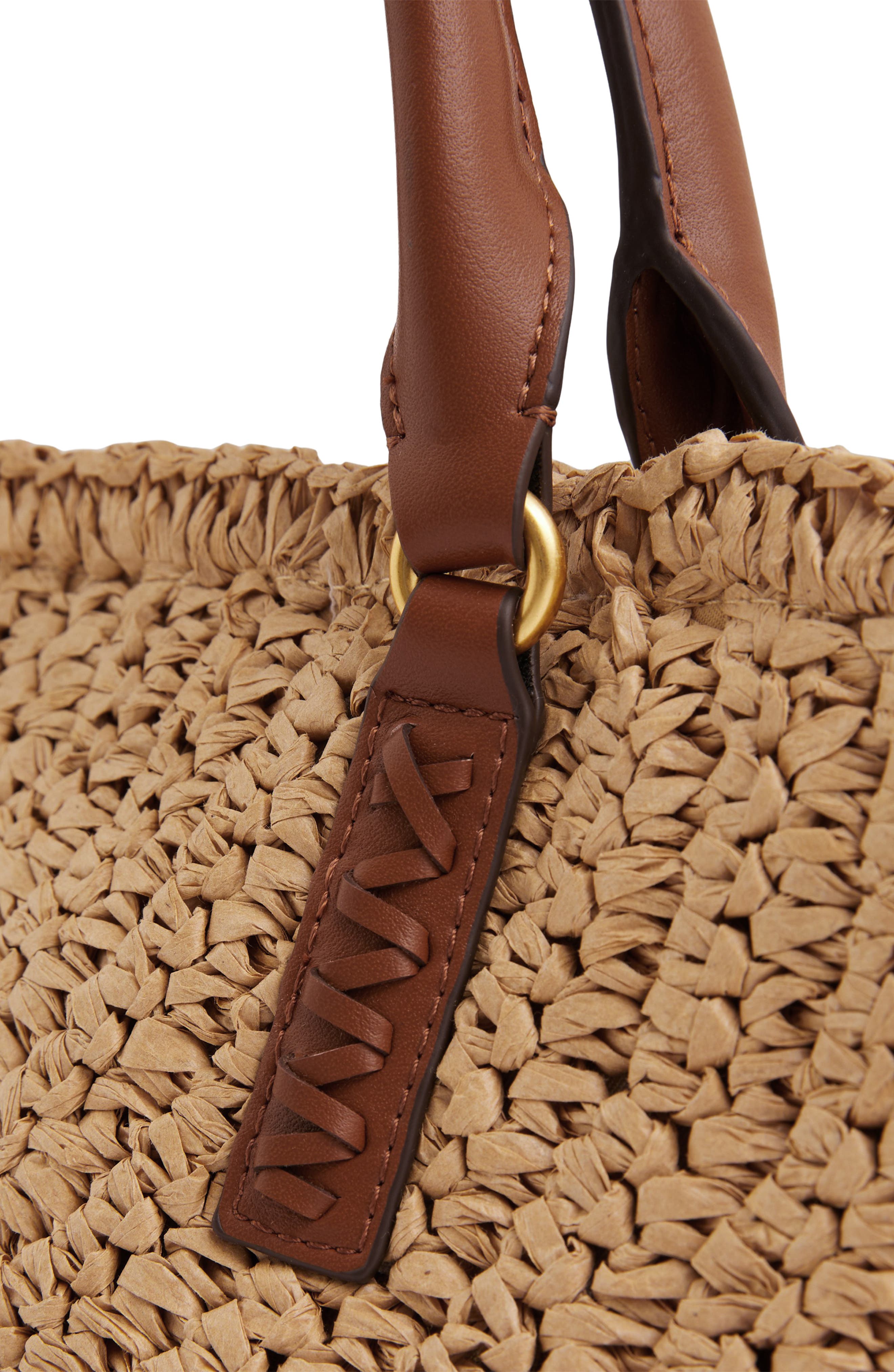 Reiss Eden Woven Top Handle Bag, Alternate, color, 