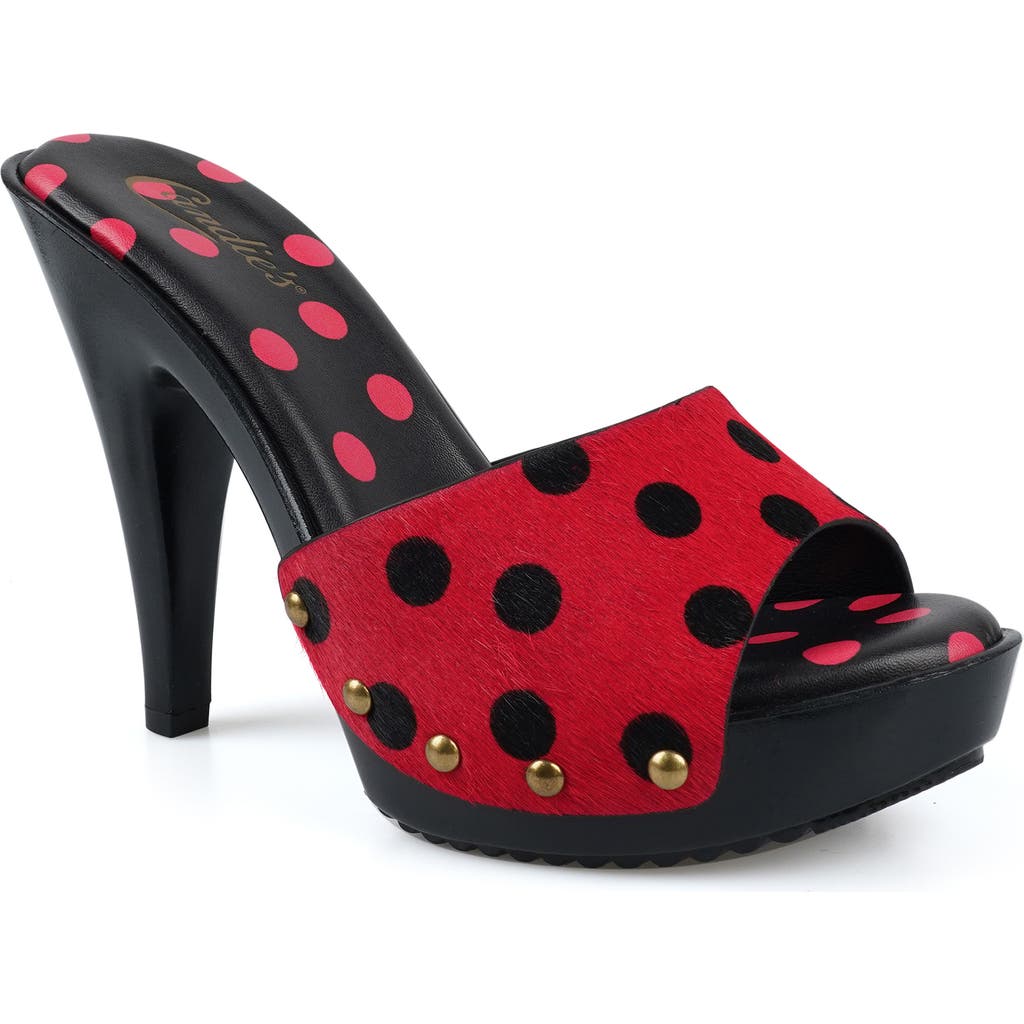 Candies Candie's Love Genuine Calf Hair Platform Sandal