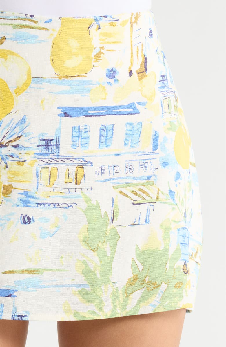 SUGARLIPS Amalfi Coast Ciendra High Waist Miniskirt, Alternate, color,