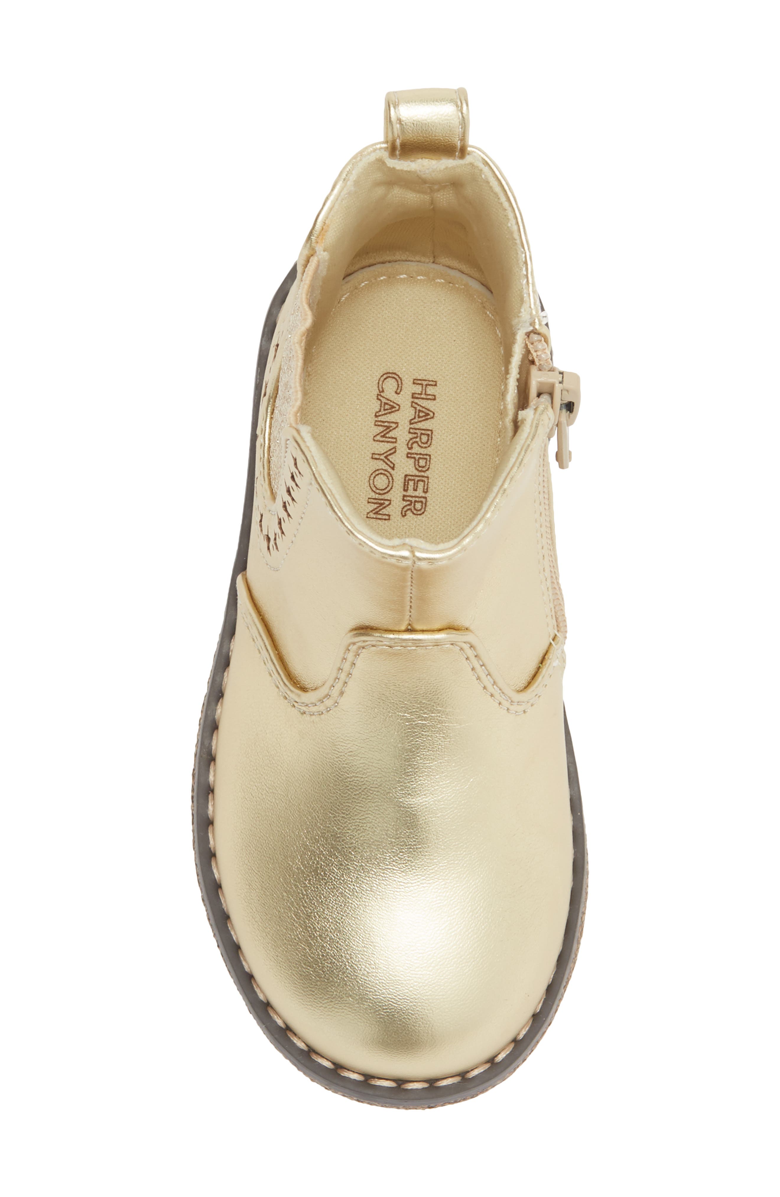 Kids' Pippa Chelsea Bootie, Alternate, color, GOLD METALLIC