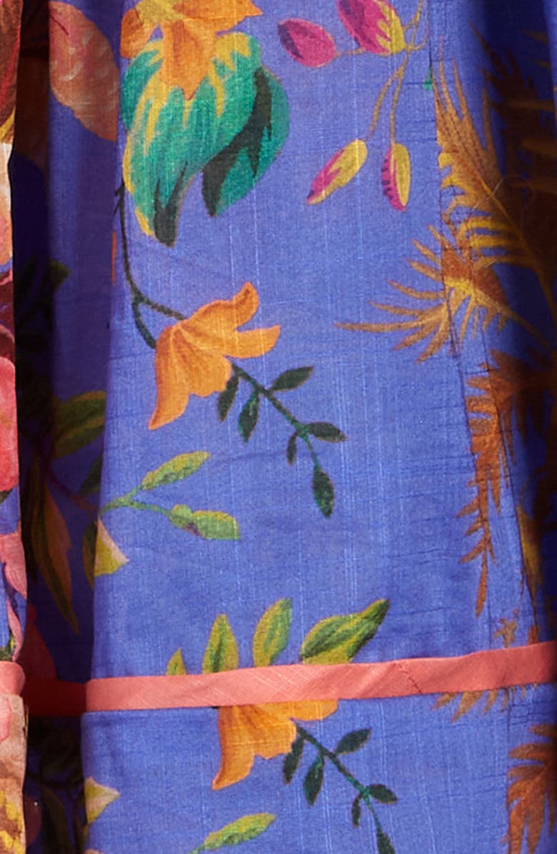 Zimmermann Kids' Tropicana Print Shirred Cotton Sundress, Alternate, color, 