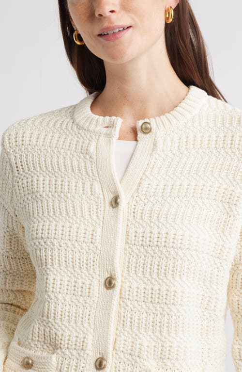 Caslonr Caslon(r) Textured Sweater Jacket