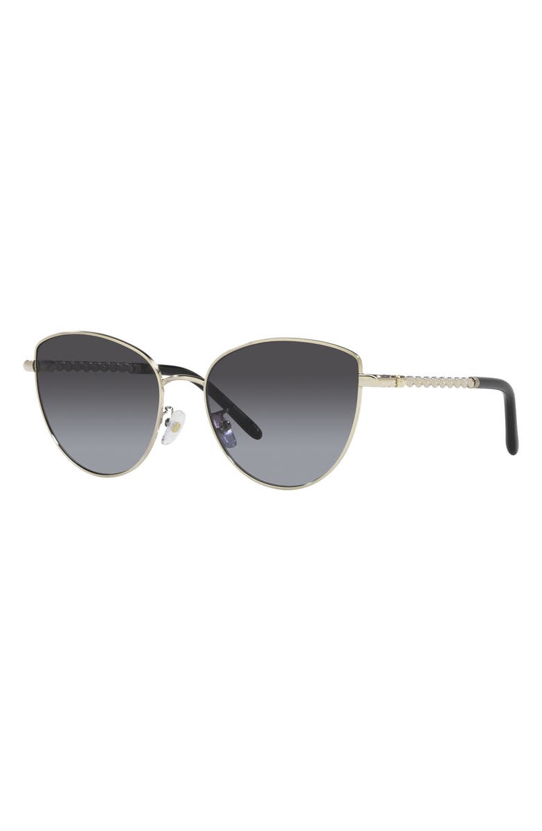 Tory Burch 56mm Gradient Cat Eye Sunglasses, Alternate, color, Grey Gradient
