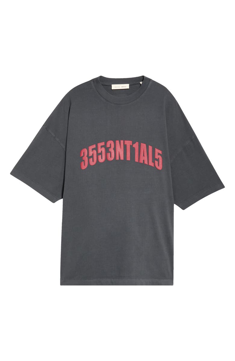 Fear of God Essentials '90s Logo Graphic T-Shirt, Main, color, Iron Grey