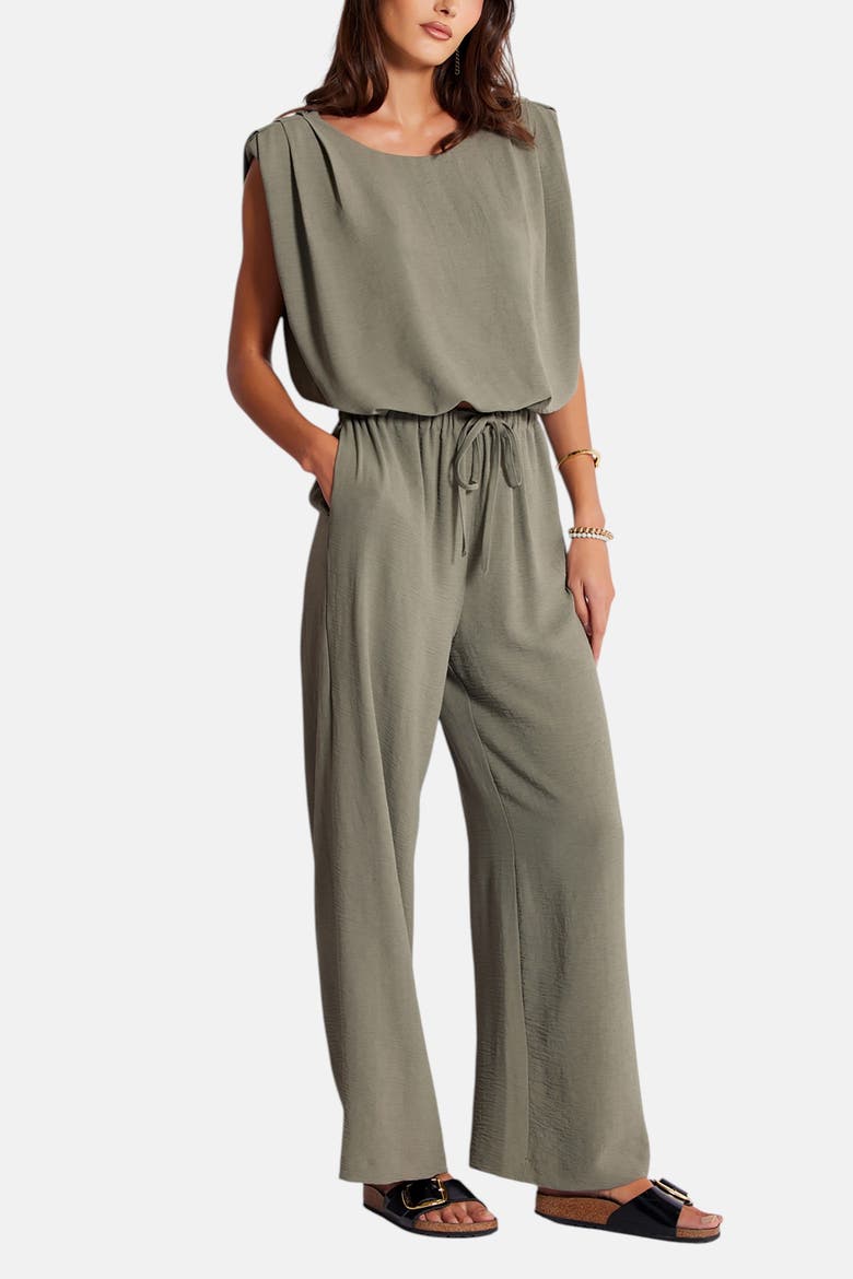 Serafina Olive Drawstring Pant, Alternate, color, Olive