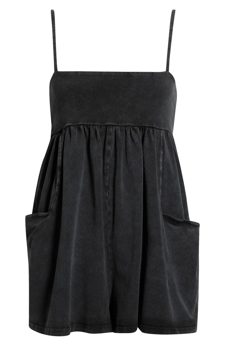 Free People Hot Shot Strappy Romper, Main, color, Black