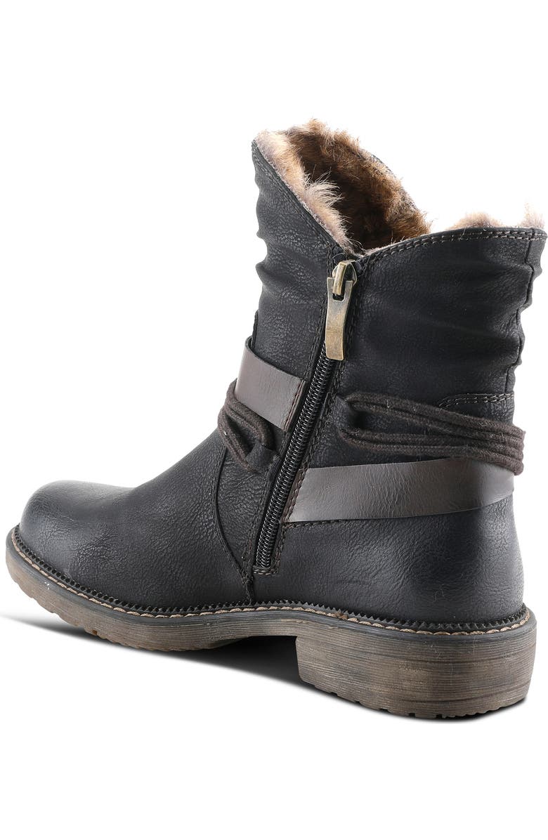 Spring Step Valda Faux Fur Lined Buckle Boot, Alternate, color,