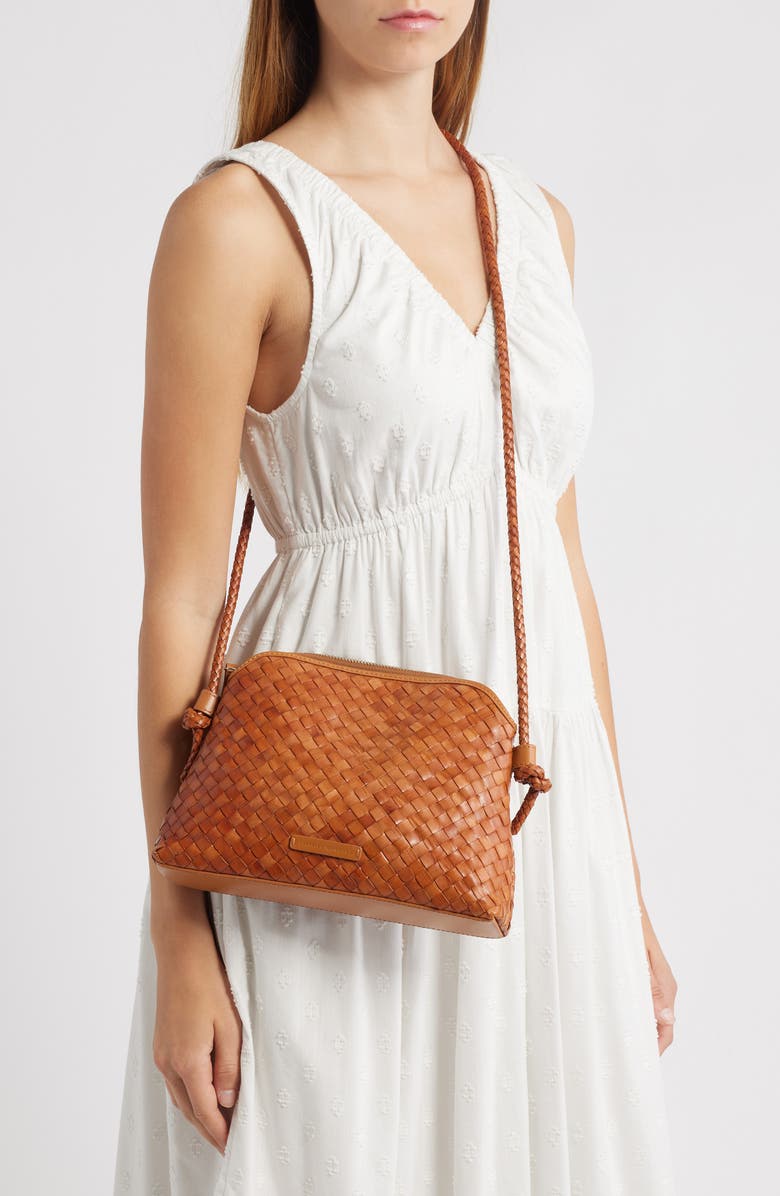 Loeffler Randall Mallory Woven Leather Crossbody Bag, Alternate, color,