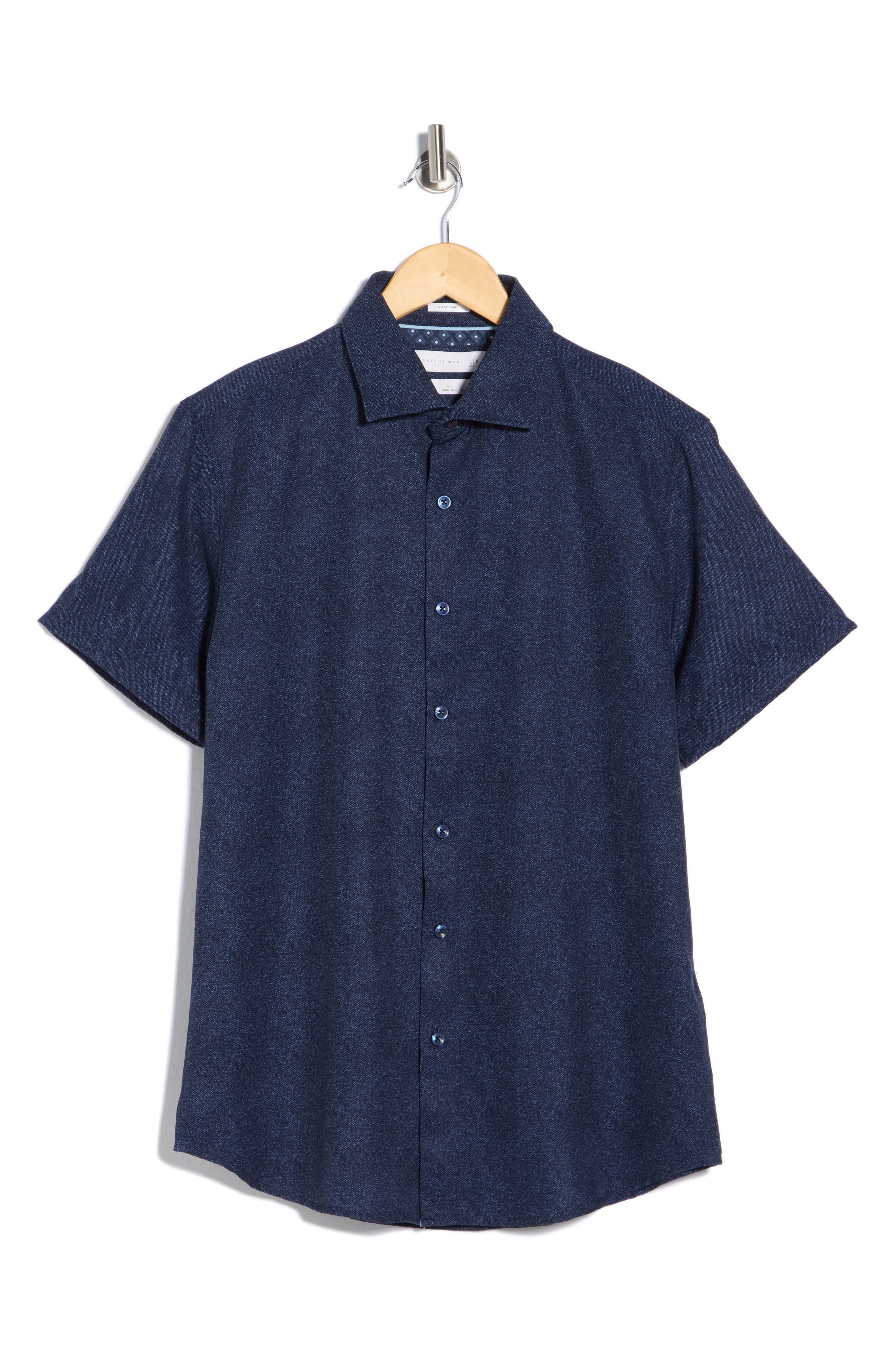 DENIM AND FLOWER Short Sleeve Button-Up Shirt