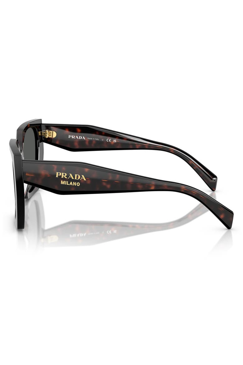 54mm Geometric Sunglasses, Alternate, color, BLACK GREY