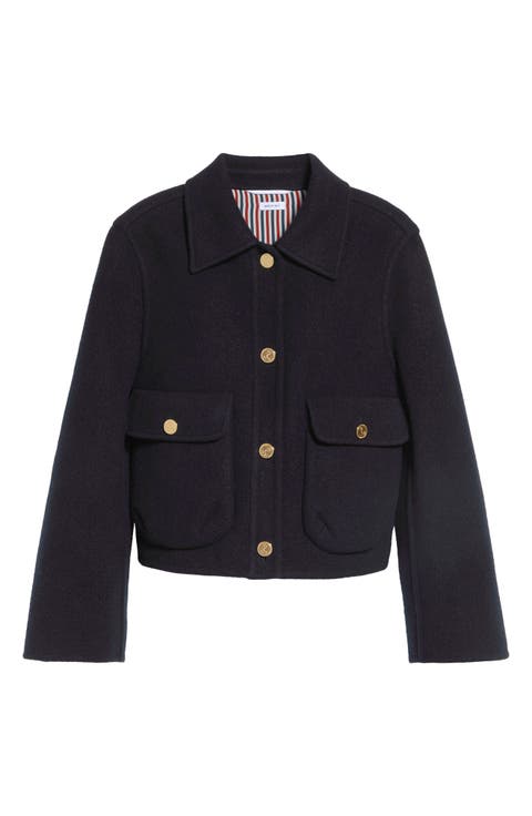 Wool Bell Sleeve Jacket