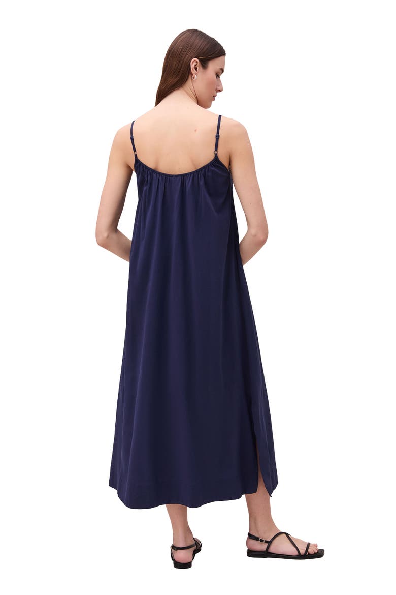 Womens Breezy Cotton Dress, Alternate, color, Evening Blue