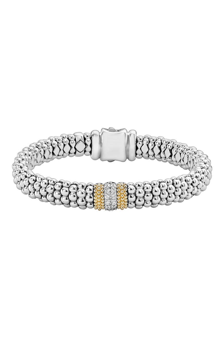 Luxe Pavé Diamond 9mm Bracelet, Main, color, DIAMOND