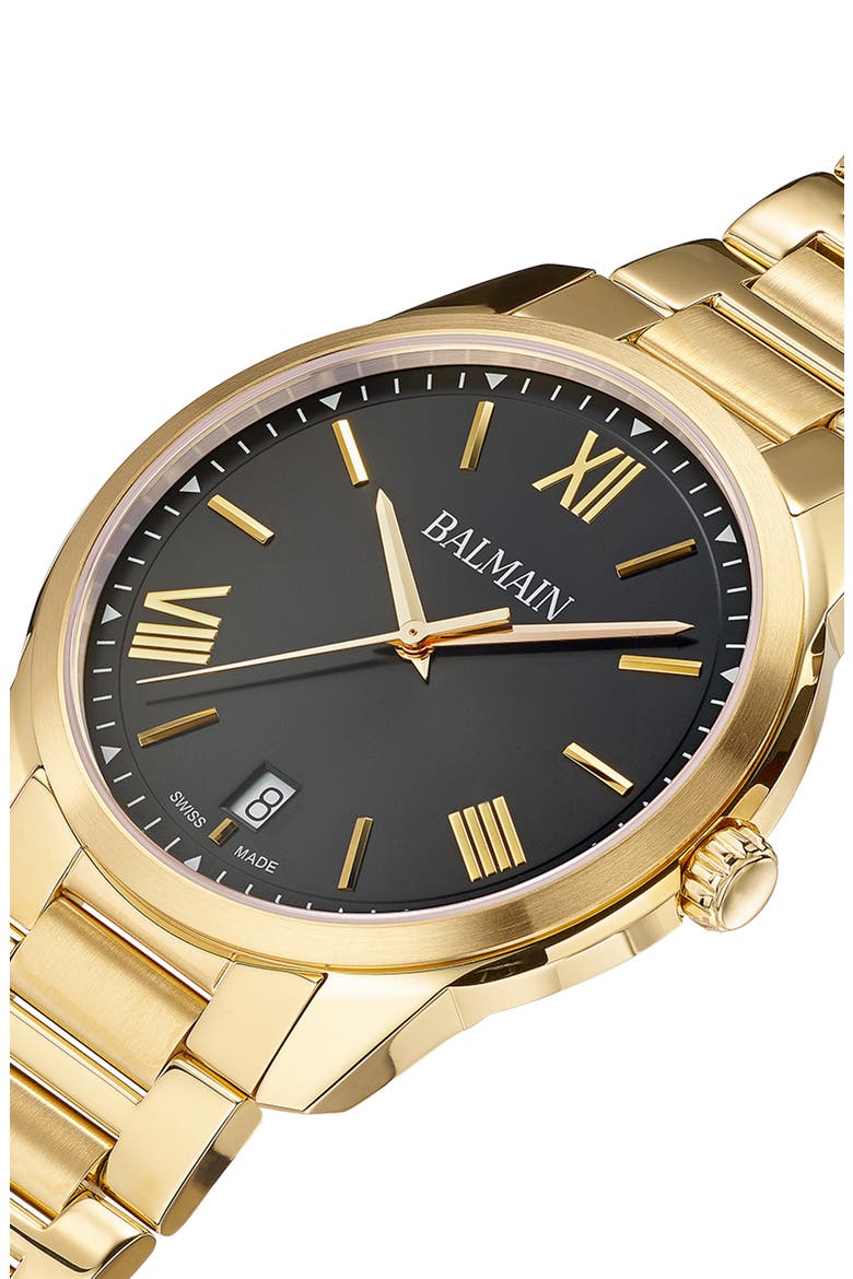 Madrigal Bracelet Watch, 40mm, Alternate, color, STAINLESS STEEL WITH YELLOW PV