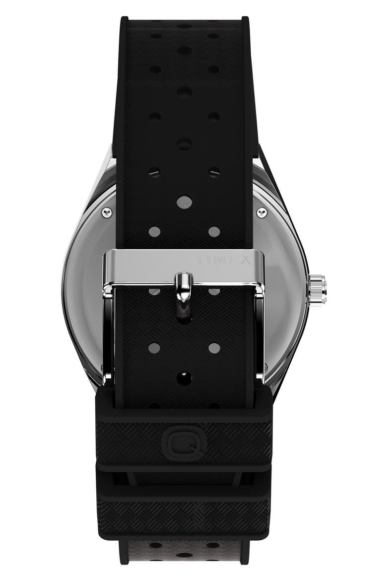 Q Timex GMT Synthetic Rubber Strap Watch, 38mm (Men) | Nordstrom